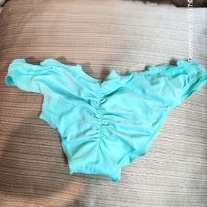 Small rouched turqoise Victoria's Secret swim bottoms